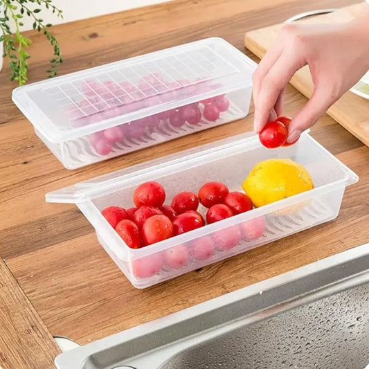 Plastic fridge organizer box – pack of 2