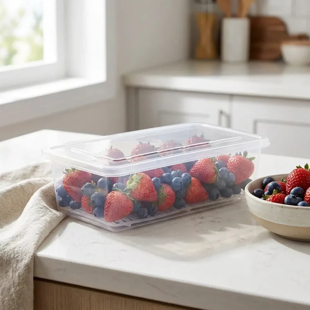 Plastic fridge organizer box – pack of 2