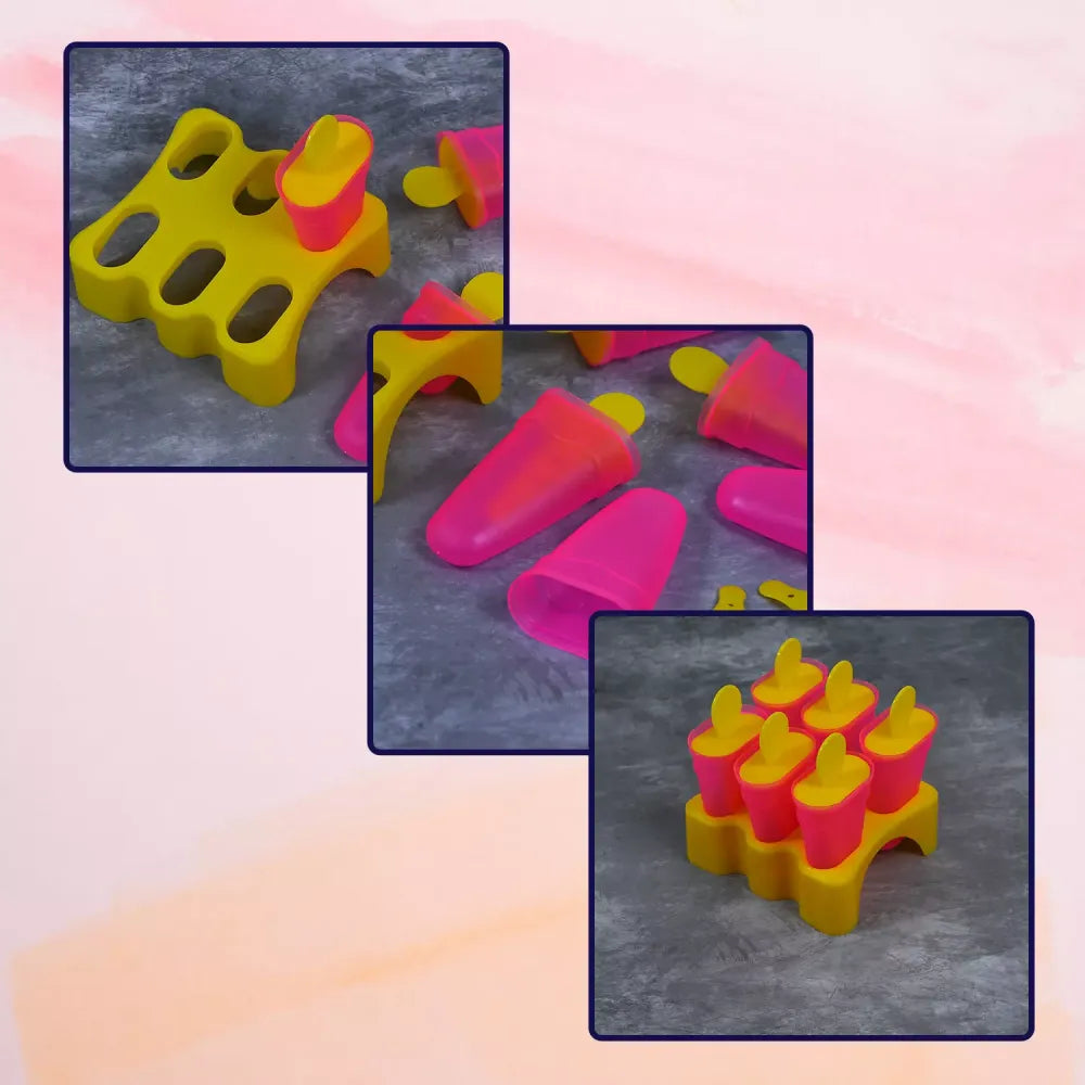 Plastic kulfi moulds set