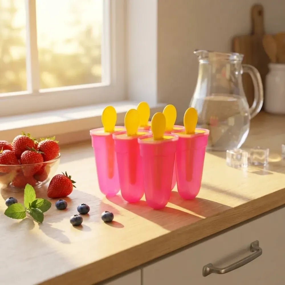 Plastic kulfi moulds set - home & kitchen