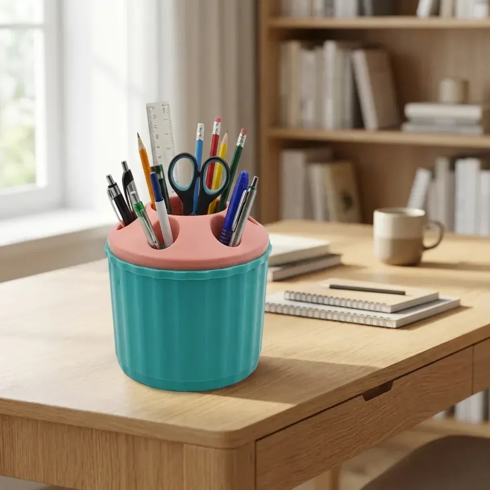 Plastic round desk organizer - home improvement