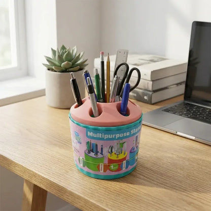 Plastic round desk organizer - home improvement