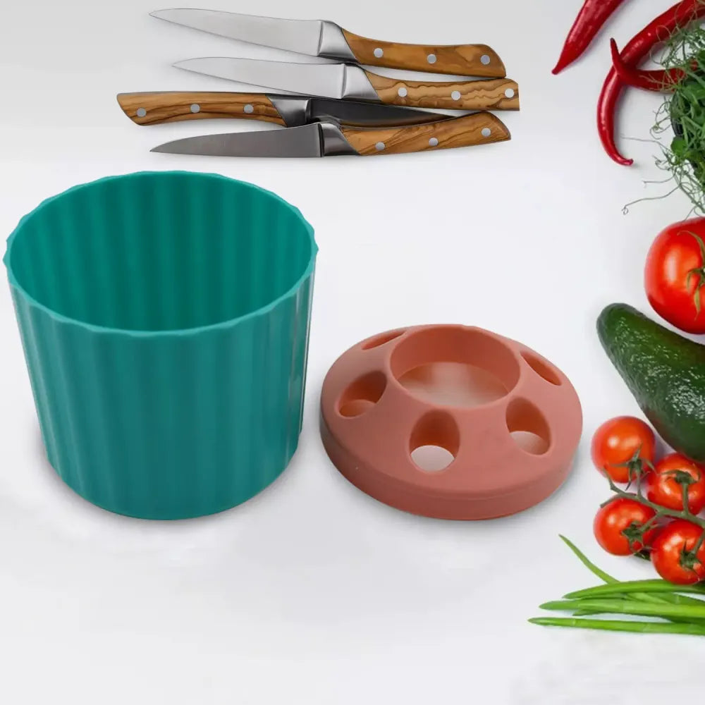 Plastic round desk organizer