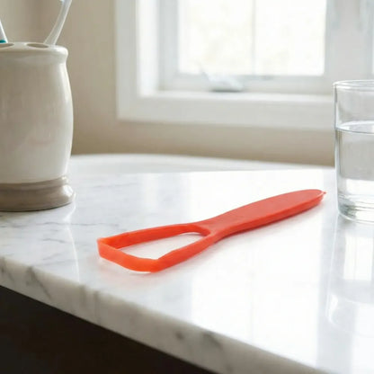 Plastic tongue cleaner scraper - health care