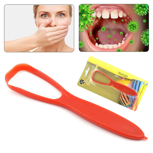 Plastic tongue cleaner scraper - health care