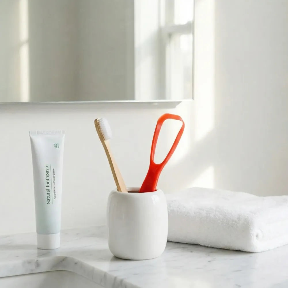 Plastic tongue cleaner scraper - health care
