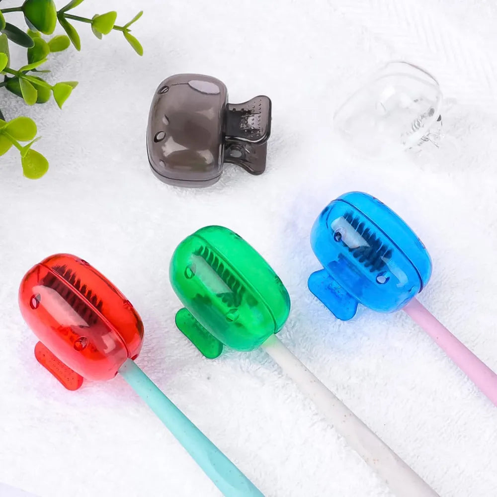 Plastic toothbrush head cover cap (1 pc) - home improvement