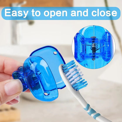Plastic toothbrush head cover cap (1 pc) - home improvement