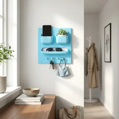 Plastic unbreakable soap dish & toothbrush holder – wall-mounted - home improvement
