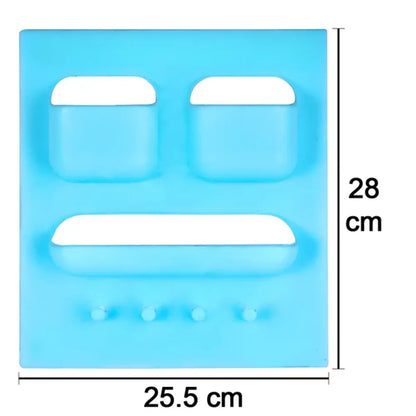 Plastic unbreakable soap dish & toothbrush holder – wall-mounted - home improvement