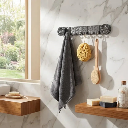 Plastic wall hook rack