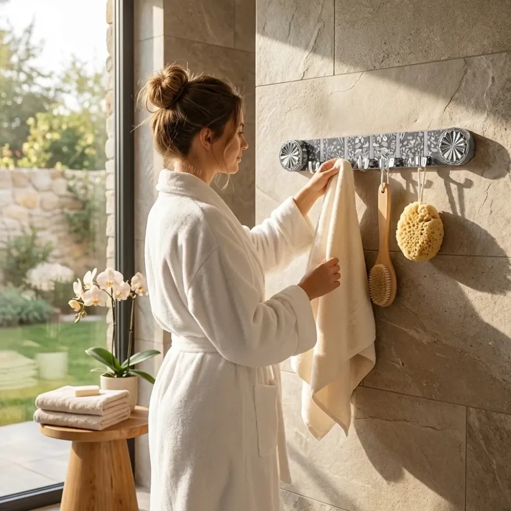 Plastic wall hook rack