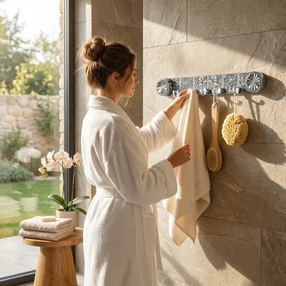 Plastic wall hook rack