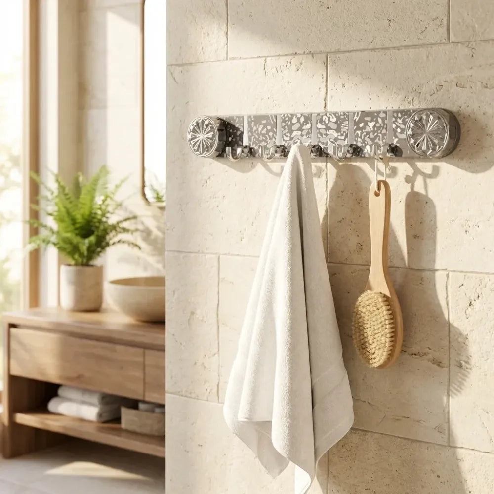Plastic wall hook rack