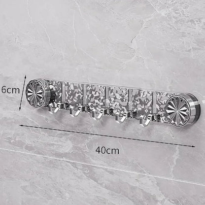 Plastic wall hook rack
