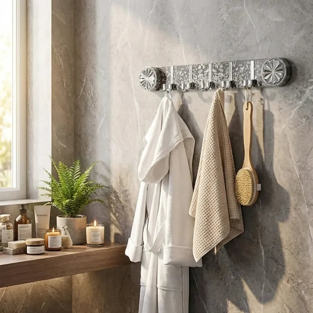 Plastic wall hook rack