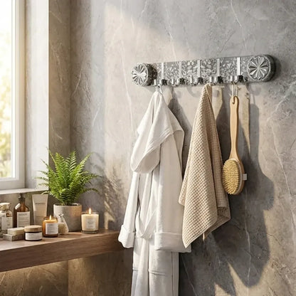 Plastic wall hook rack
