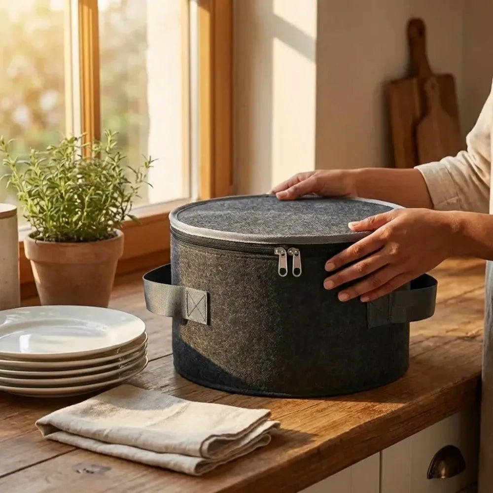 Plate storage case with dividers