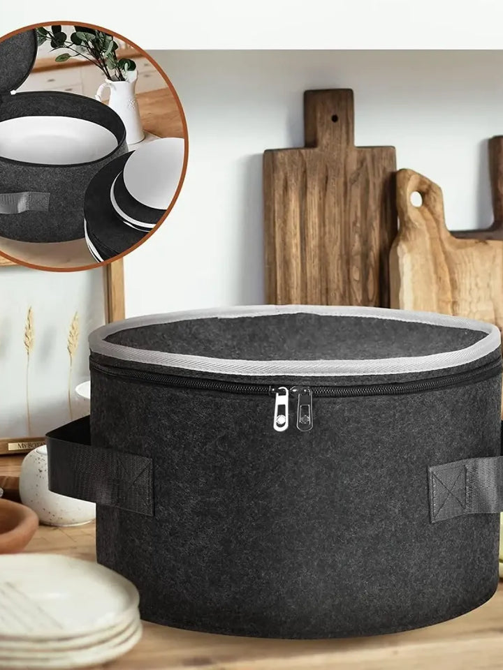 Plate Storage Case with Dividers