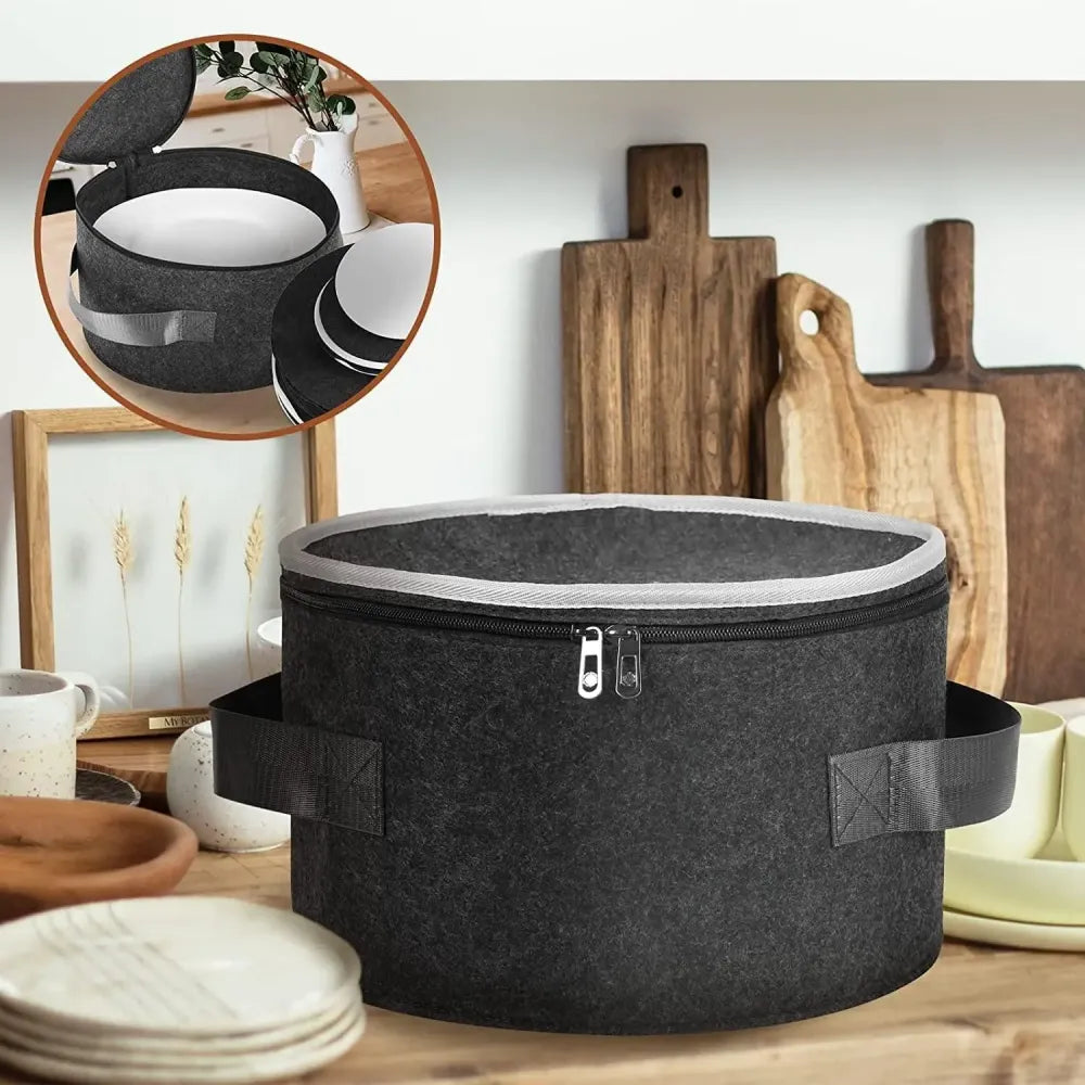 Plate storage case with dividers