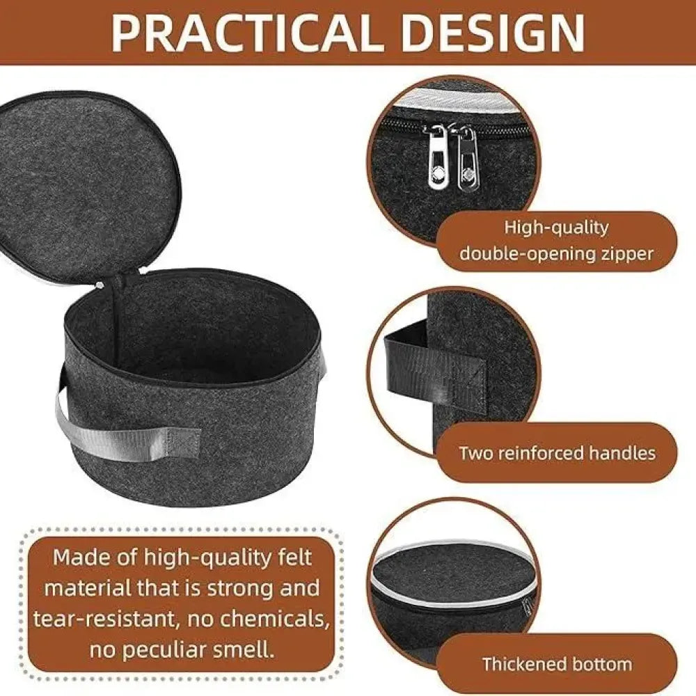 Plate storage case with dividers