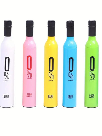Pocket Folding Wine Bottle Umbrella