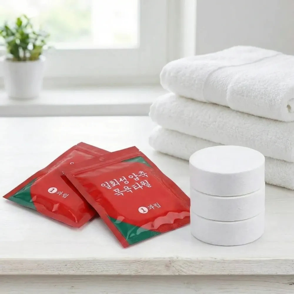 Pocket-sized towel tablets