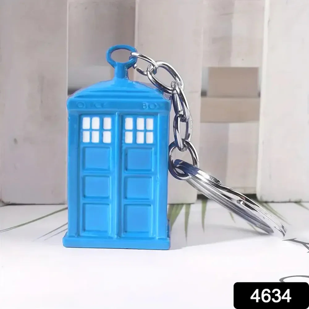 Police box keychain charm - home improvement