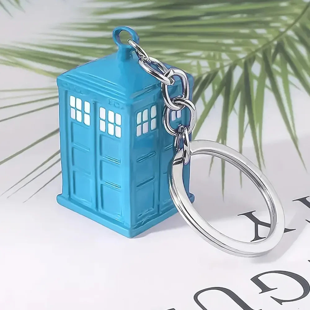 Police box keychain charm - home improvement