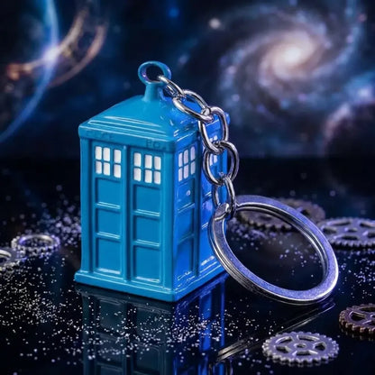 Police box keychain charm - home improvement
