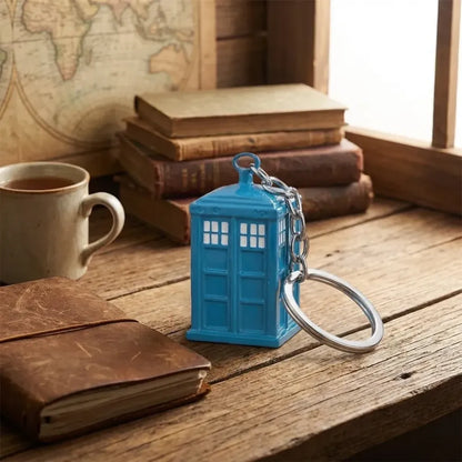 Police box keychain charm - home improvement