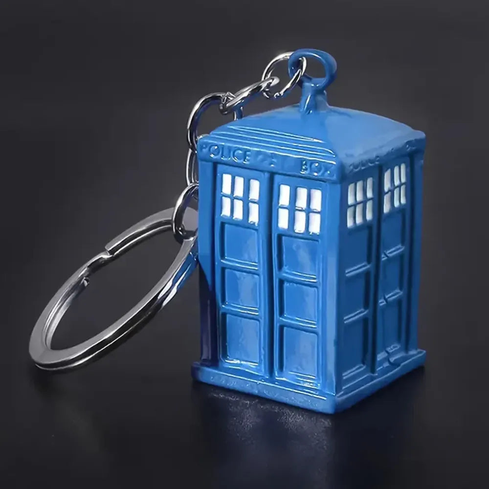 Police box keychain charm - home improvement