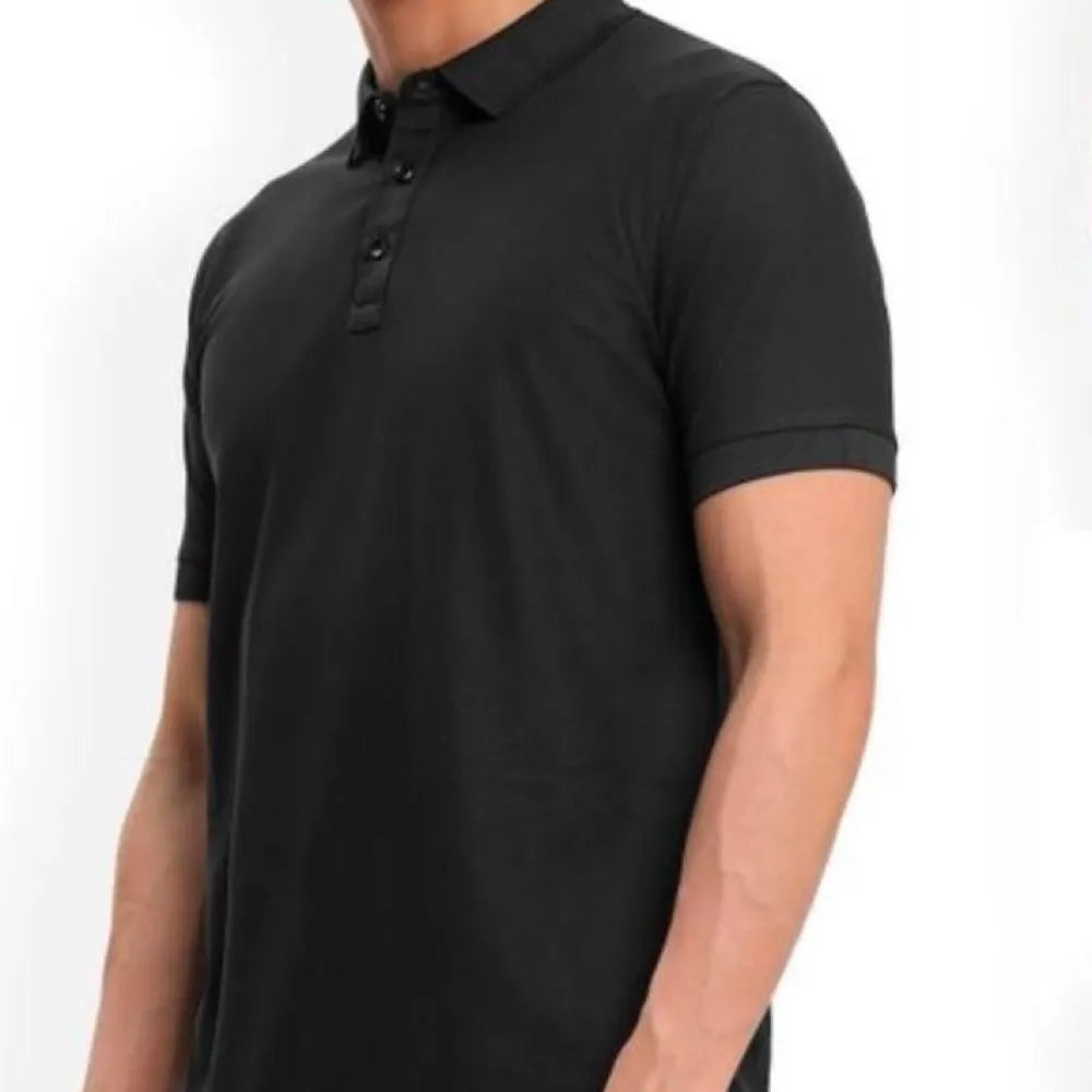 Poly cotton solid half sleeves mens polo t-shirt (pack of 3)