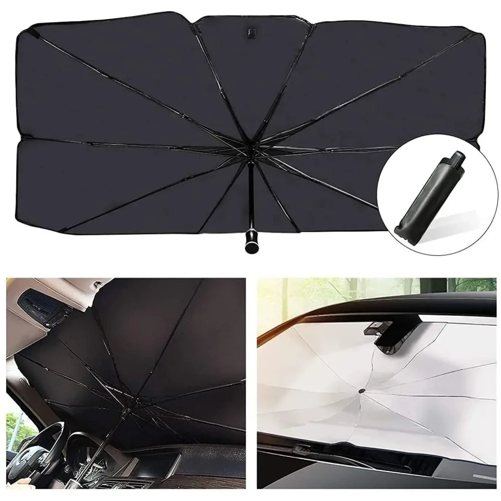 Pop-up car sunshade