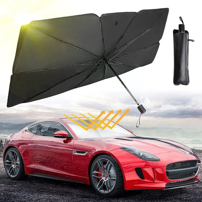 Pop-up car sunshade