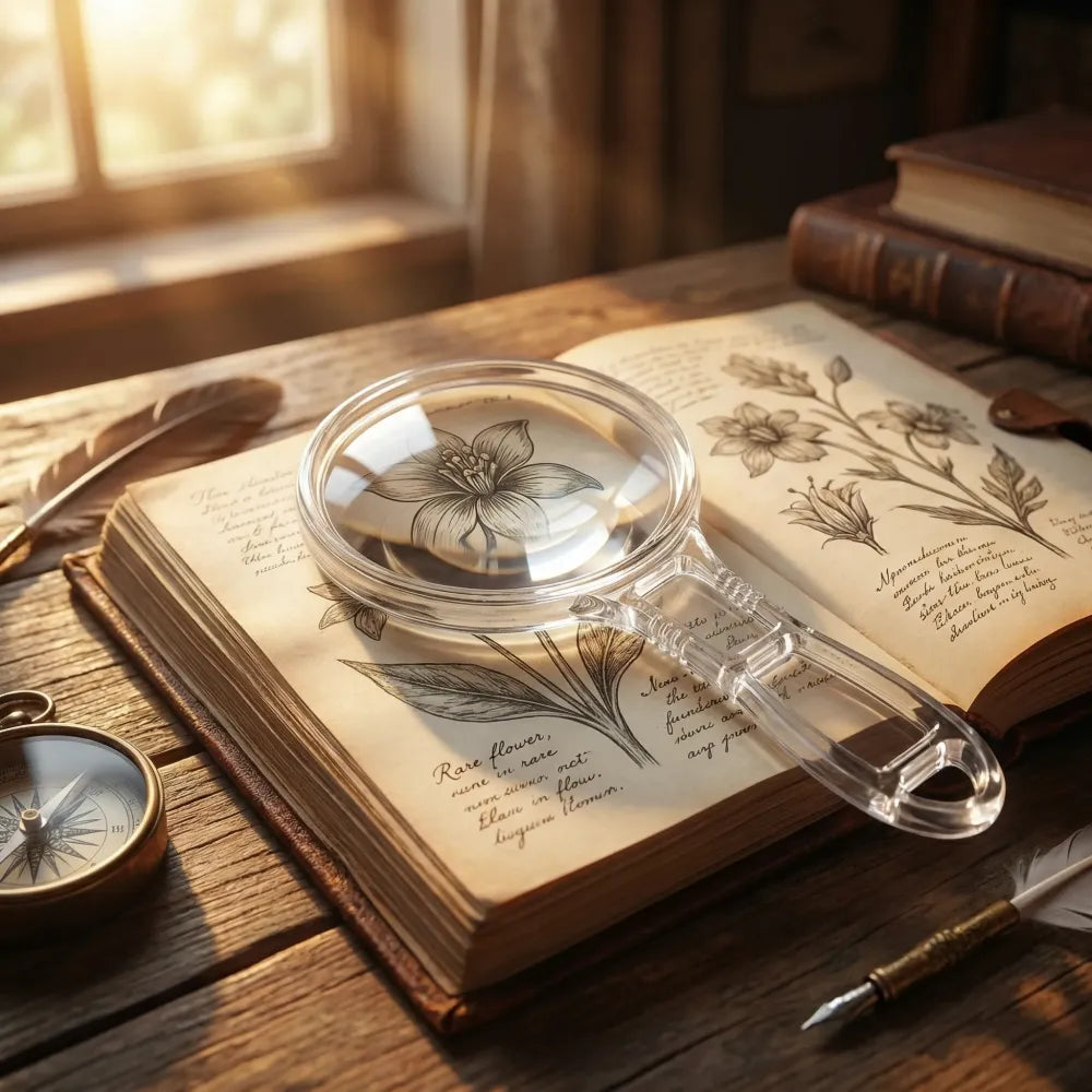 Portable acrylic magnifying glass - home improvement