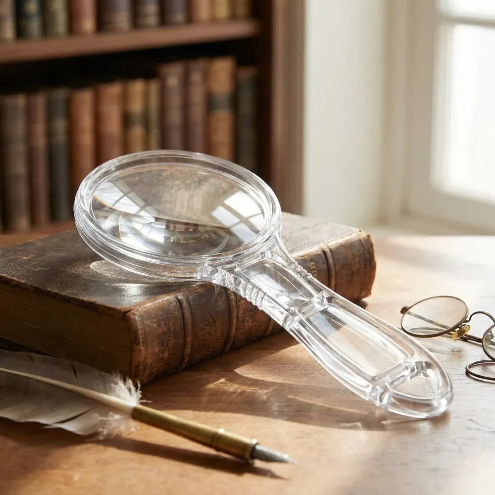 Portable acrylic magnifying glass - home improvement