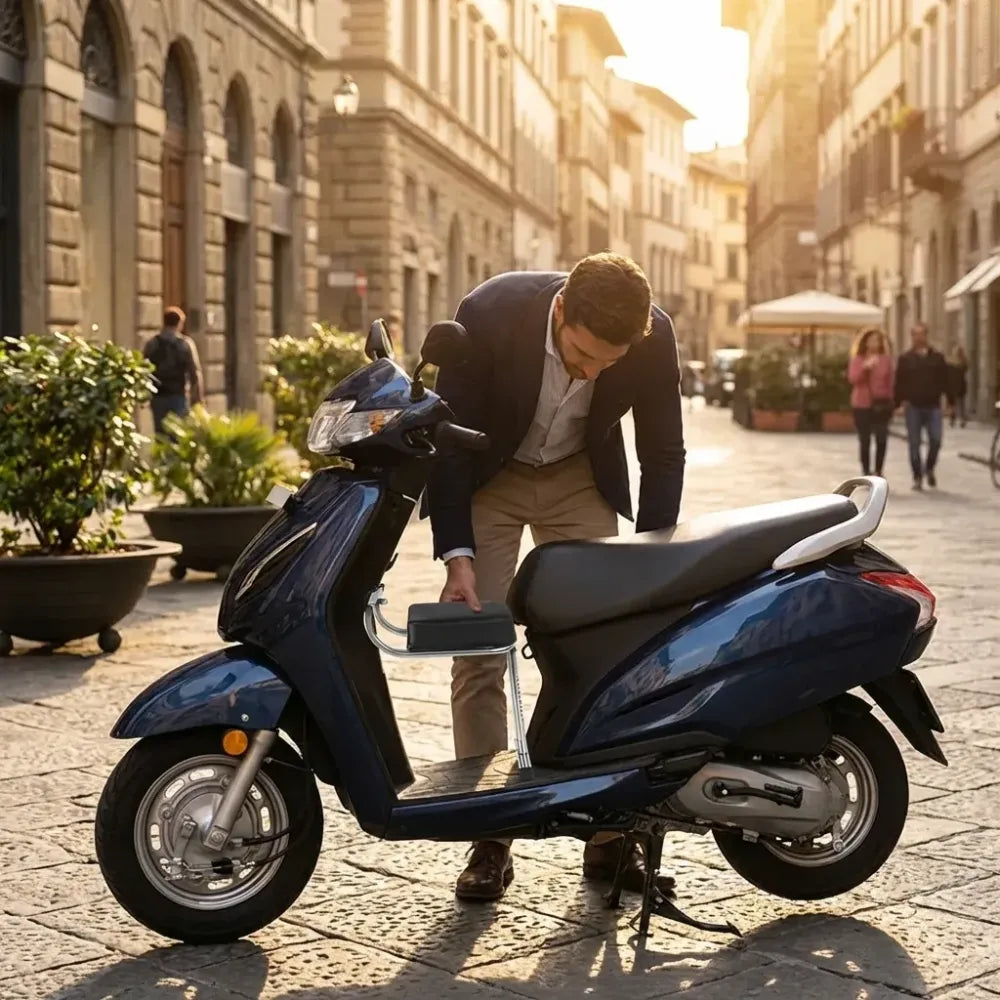 Portable baby seat for scooters