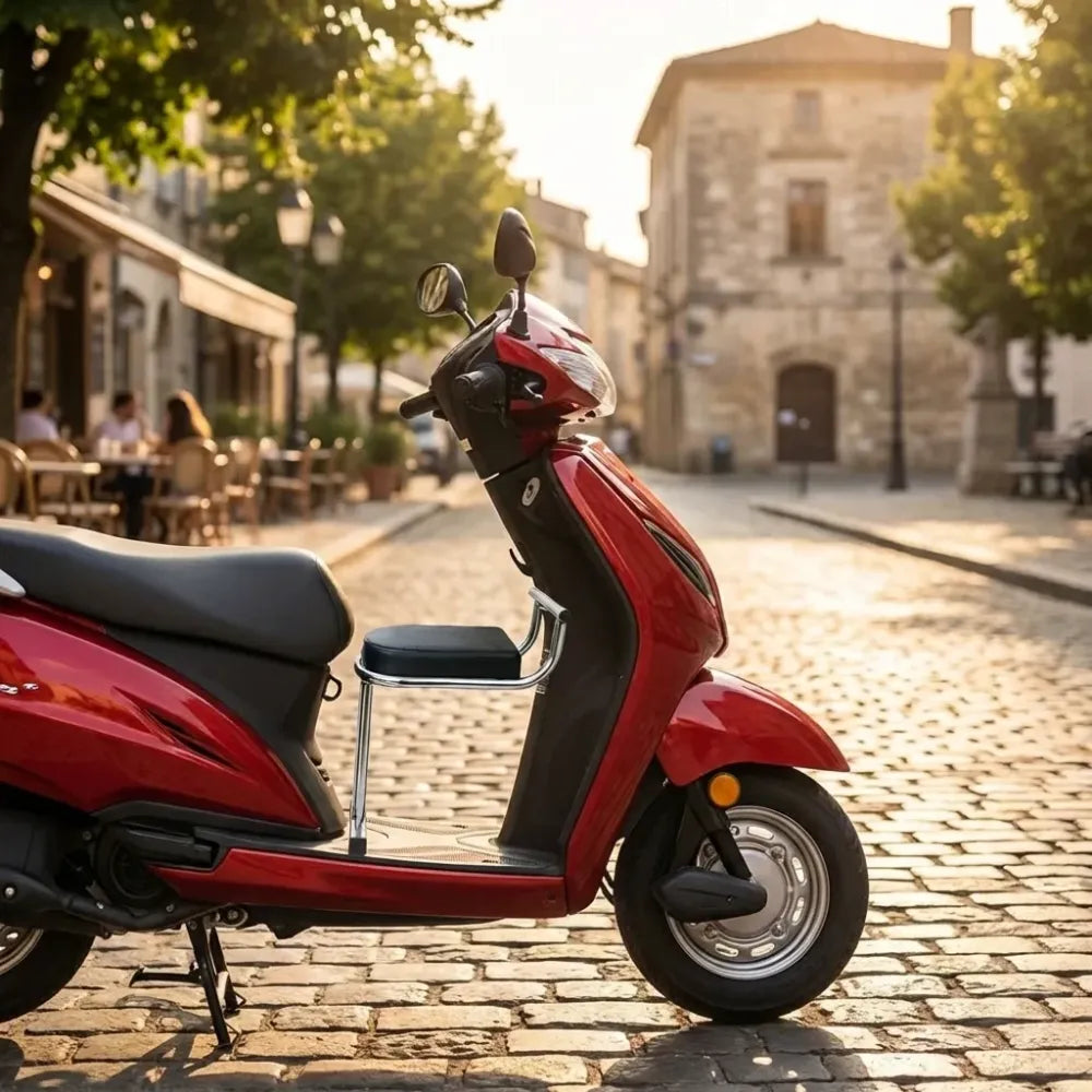 Portable baby seat for scooters