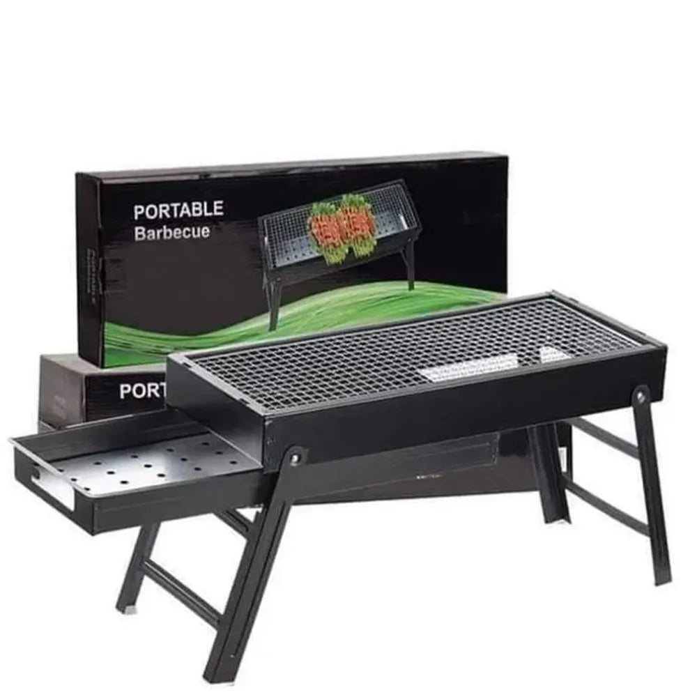 Portable bbq grill set – foldable - home & kitchen
