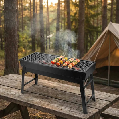 Portable bbq grill set – foldable - home & kitchen