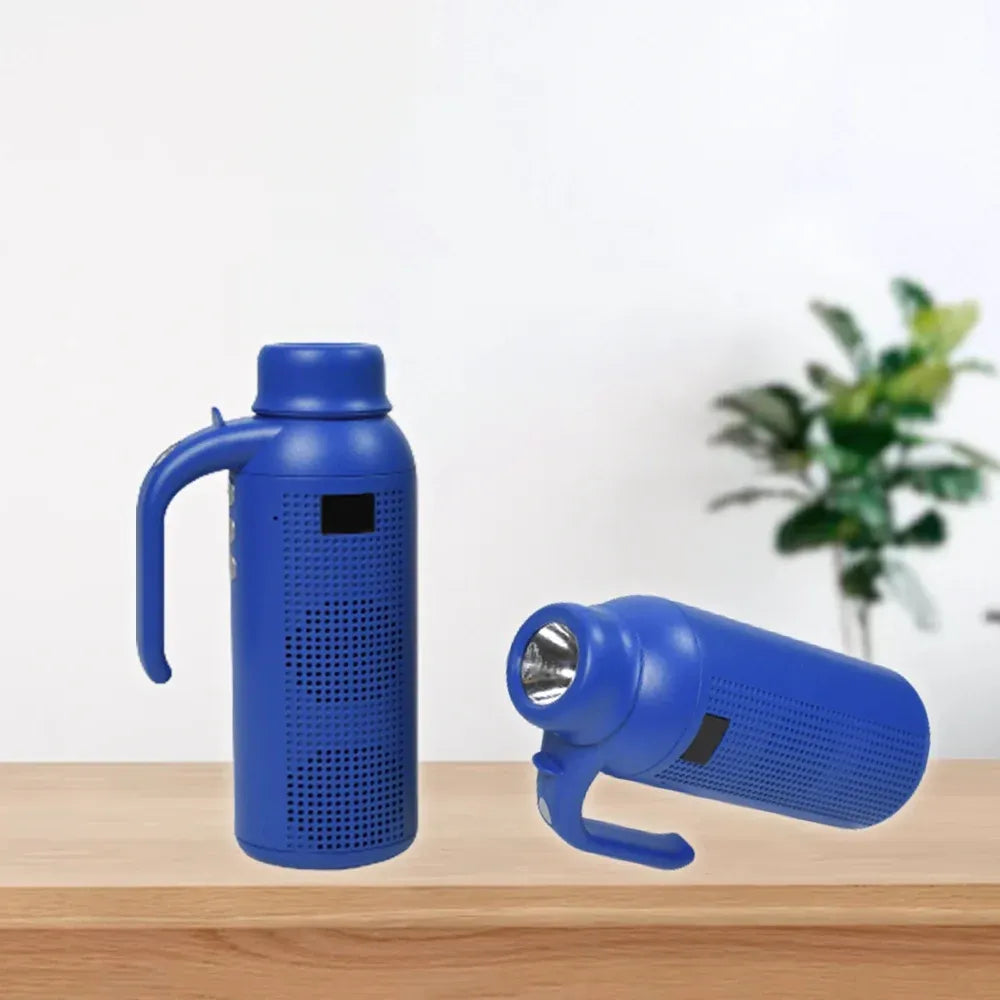 Portable bluetooth speaker flashlight