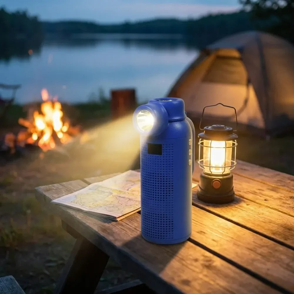 Portable bluetooth speaker flashlight - home improvement