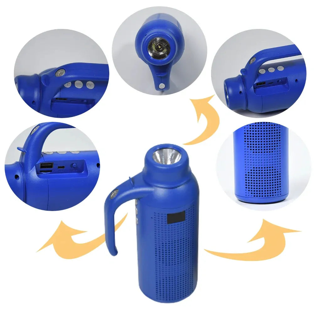 Portable bluetooth speaker flashlight - home improvement