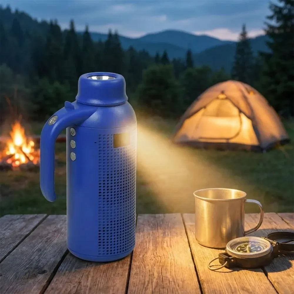 Portable bluetooth speaker flashlight - home improvement