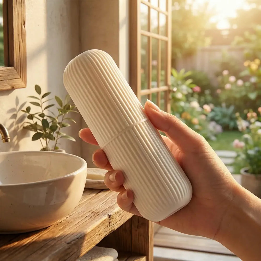 Portable brush storage bottle (pack of 1) - home & kitchen