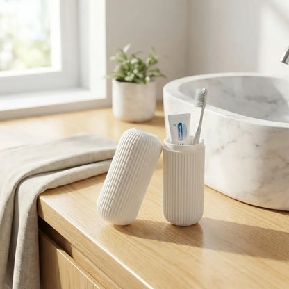 Portable brush storage bottle (pack of 1) - home & kitchen