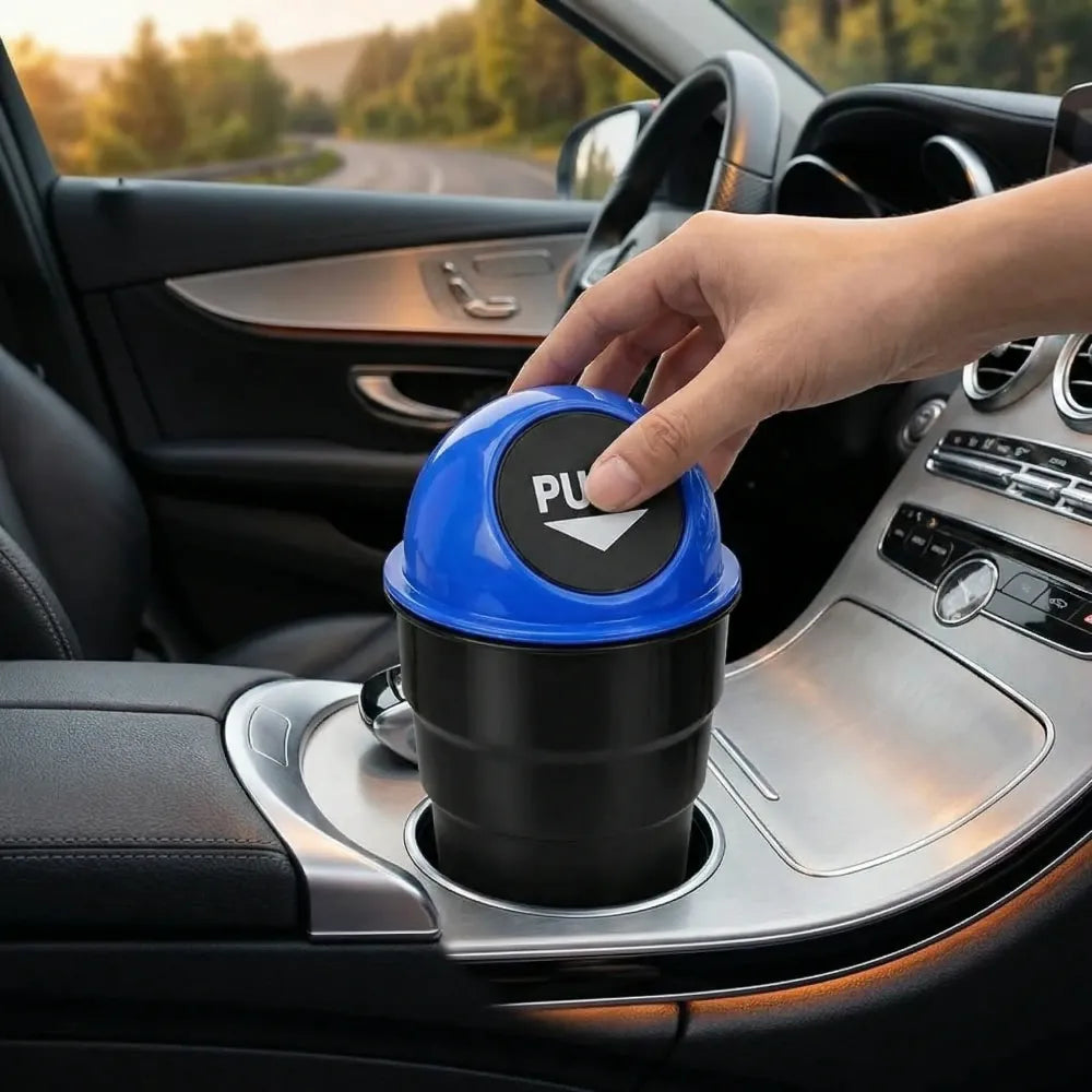 Portable car mini dustbin - automotive