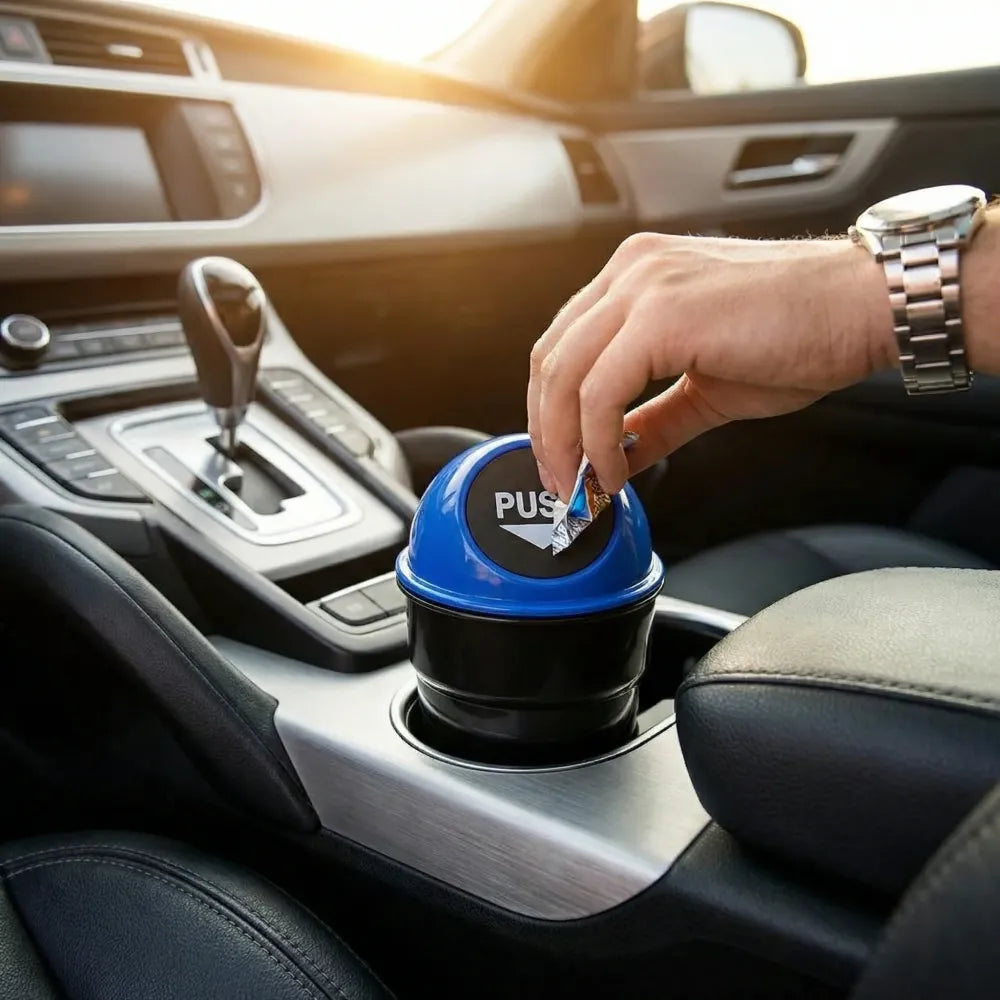 Portable car mini dustbin - automotive