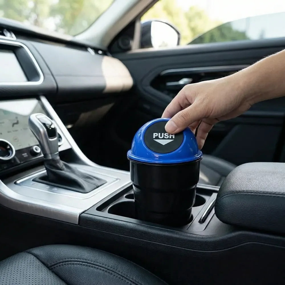 Portable car mini dustbin - automotive